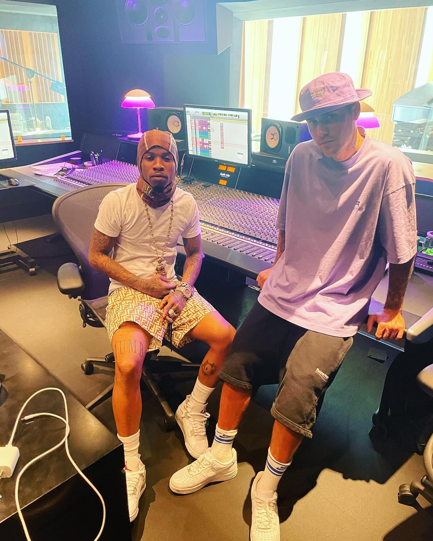 Tory Lanez &Amp; Justin Bieber Meet Up In The Studio, Yours Truly, News, August 16, 2022