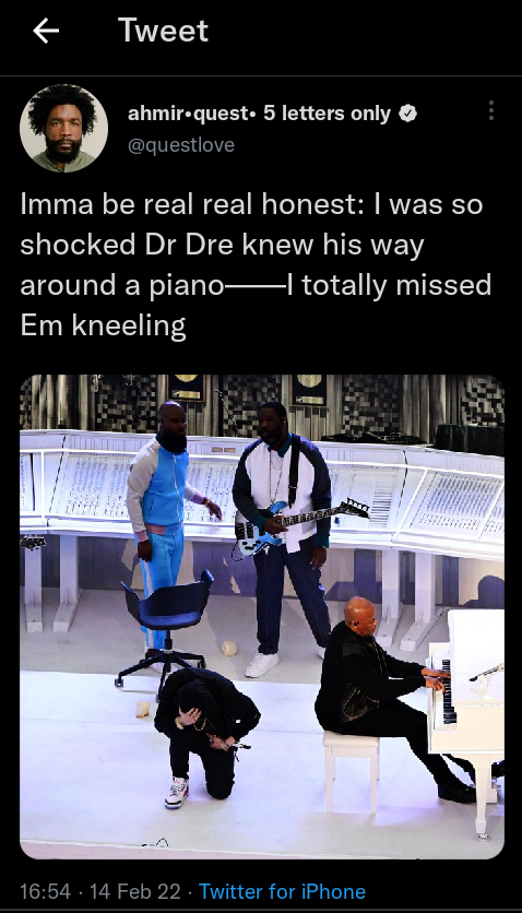 Questlove Was 'Shocked' To Discover Dr. Dre'S Ability To Play The Piano, Yours Truly, News, December 2, 2023