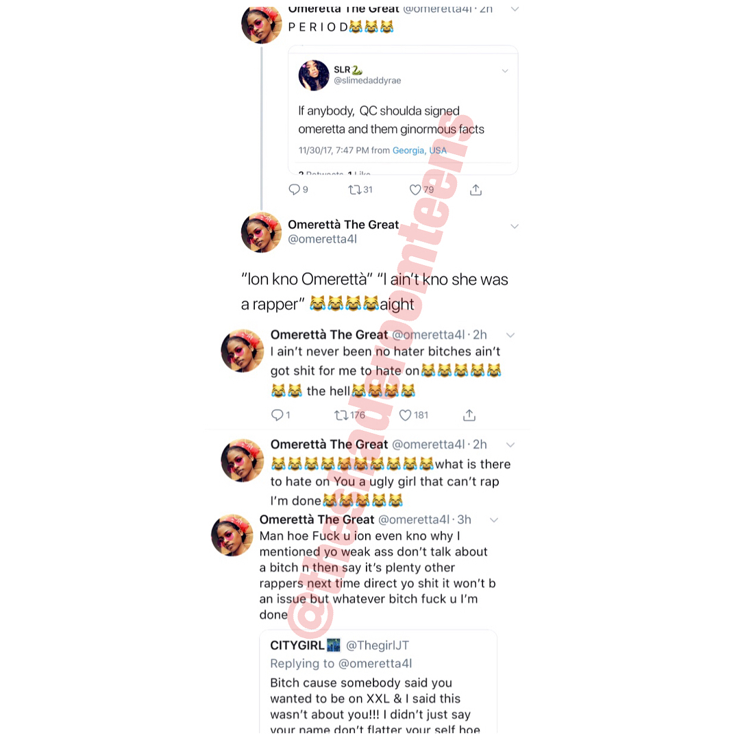 Omeretta The Great Straightens Up What Happened In Her 2018 Social Media Feud With City Girls Rapper, Jt, Yours Truly, News, October 4, 2023