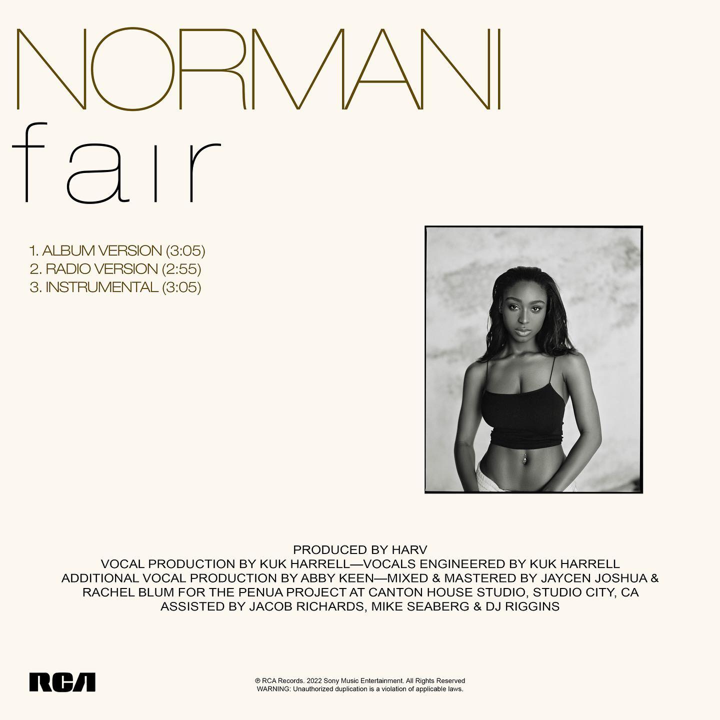 Normani Poses Nude For A Photoshoot To Announce Her New Single, &Quot;Fair&Quot;, Yours Truly, News, June 8, 2023