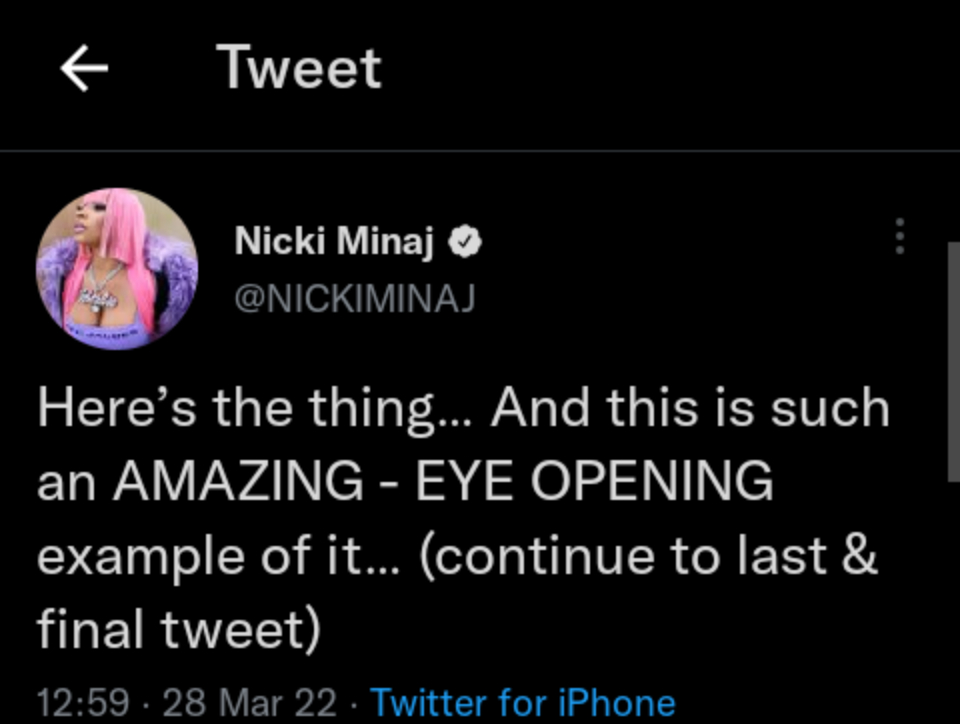 Nicki Minaj Shows Support For Will Smith Following Chris Rock Oscar Slap, Yours Truly, News, October 4, 2023
