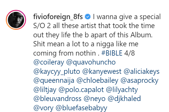 Fivio Foreign Upcoming Debút Album Tracklist, &Quot;B.i.b.l.e&Quot; Featuring Quavo, A$Ap Rocky, Chlöe &Amp; More, Yours Truly, News, February 23, 2024