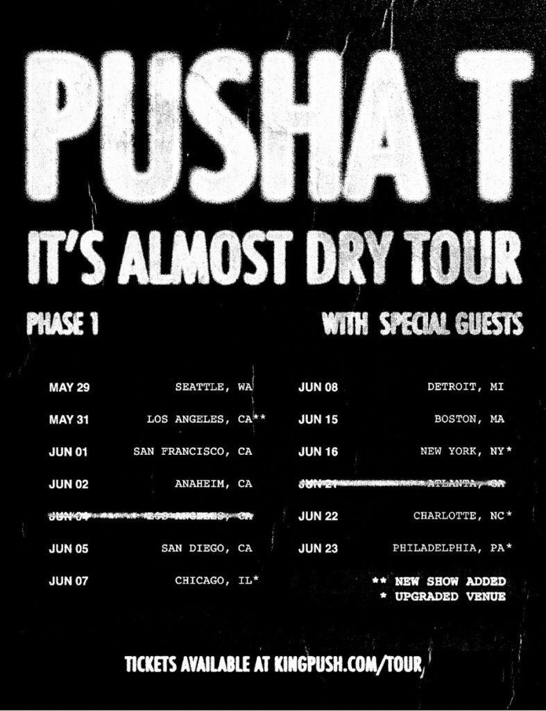 Pusha T Set To Drop New Album, &Quot;It’s Almost Dry&Quot; This Friday, April 22, Yours Truly, News, March 2, 2024