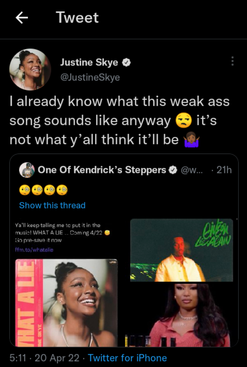 Justine Skye Fires Shots At Giveon, Calls His New Upcoming Single A &Quot;Weak Ass Song&Quot;, Yours Truly, News, August 14, 2022