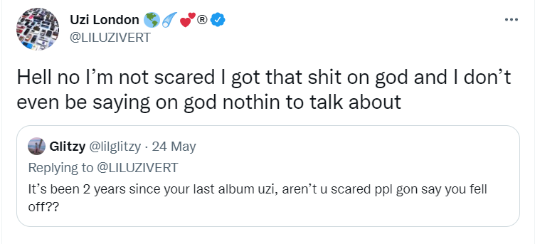Lil Uzi Vert Replies Critics Of His Upcoming Song Snippet., Yours Truly, News, February 26, 2024