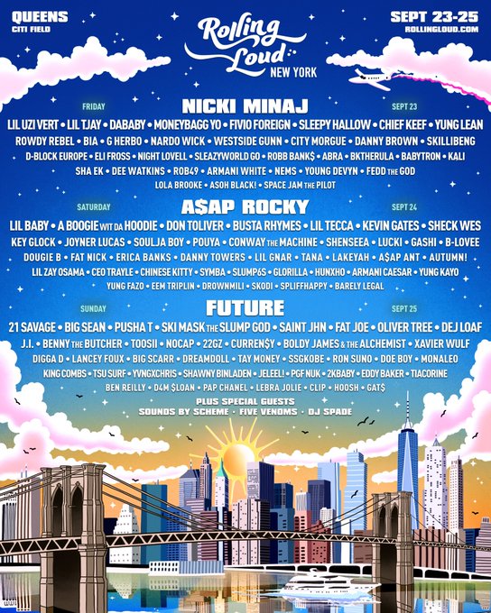 Nicki Minaj, A$Ap Rocky, And Future Headline Rolling Loud'S New York Lineup, Yours Truly, News, February 6, 2023