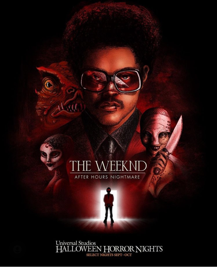 The Weeknd Teams Up With Universal Studios For &Quot;After Hours&Quot; –Inspired Haunted Houses, Yours Truly, News, October 2, 2022