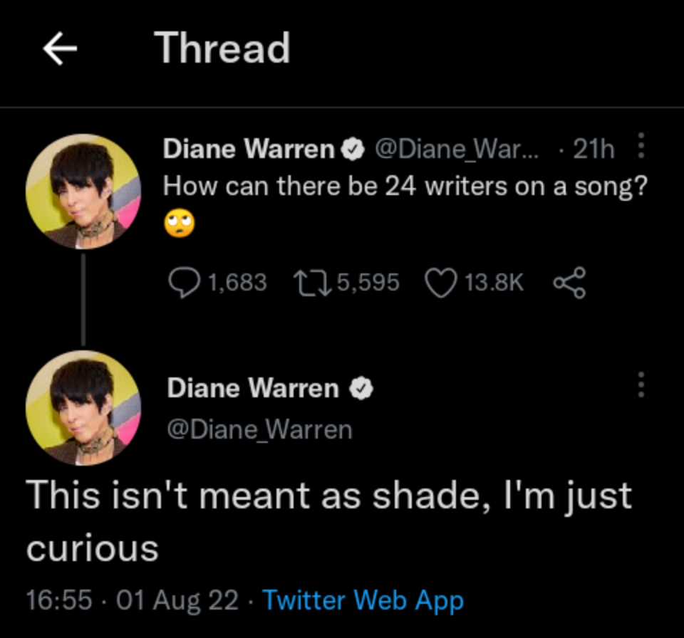 The-Dream Schools Renowned Songwriter, Diane Warren, On Why Beyoncé Lists 24 Writers On One Track, Yours Truly, News, June 10, 2023