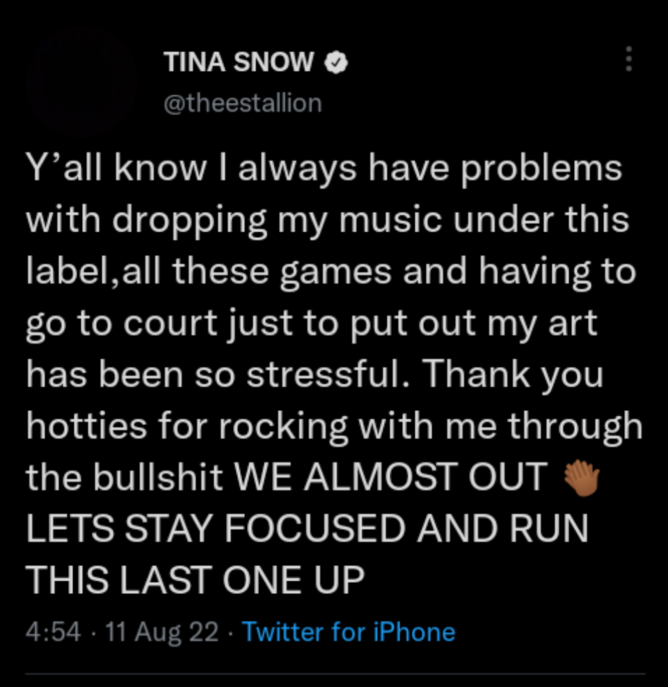 Megan Thee Stallion Bemoans Problems With Her Label Over Album Release, Yours Truly, News, September 30, 2022