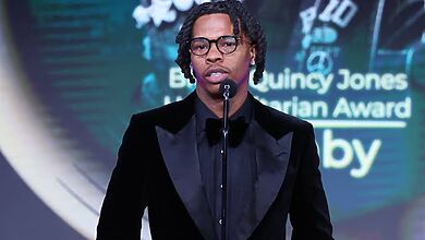 At The Black Music Action Coalition Gala, Lil Baby Received The Quincy Jones Humanitarian Award, Yours Truly, Lil Baby, March 28, 2023