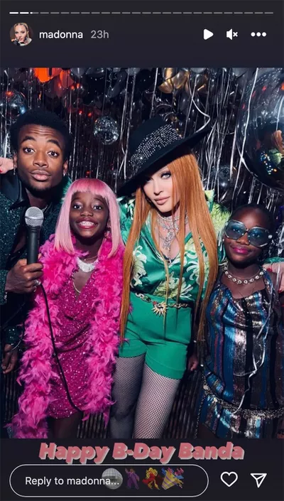 For Son David Banda'S 17Th Birthday, Madonna And Her Twin Daughters Throw A Disco Party, Yours Truly, News, March 25, 2023