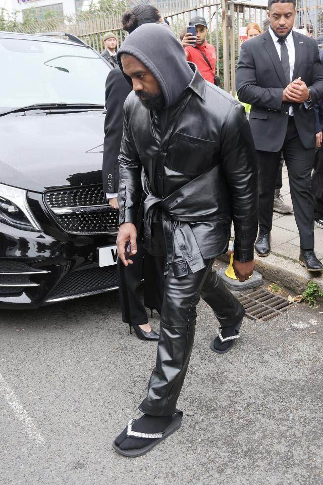 At London Fashion Week, Kanye West'S Bejeweled Flip-Flops Create A Stir, Yours Truly, News, September 23, 2023