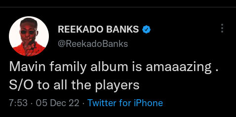 Reekado Bank'S Feedback On The Mavin All-Star'S New Album, &Quot;Chapter X&Quot;, Yours Truly, News, March 22, 2023