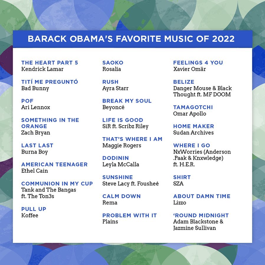 Ayra Starr, Burna Boy &Amp; Rema Featured On Ex-President Obama'S Favourite Music Of 2022, Yours Truly, News, April 2, 2023