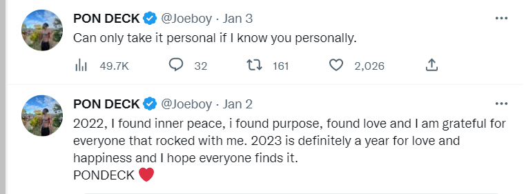 Joeboy Admits Finding Love, Yours Truly, News, November 29, 2023