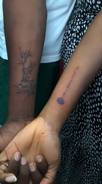 Adekunle Gold And Simi Get Tattoos, Ink Beautiful Message., Yours Truly, News, January 30, 2023