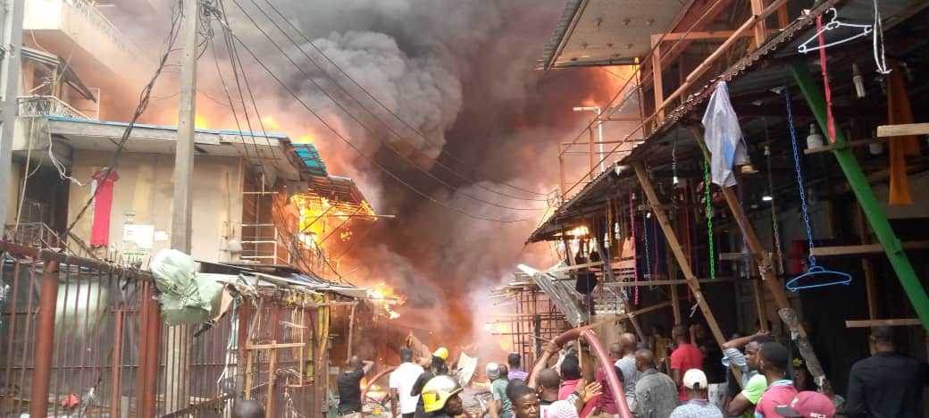 Fire Breaks Out In Lagos' Balogun Market And Razes Down Shops, Yours Truly, Top Stories, April 2, 2023