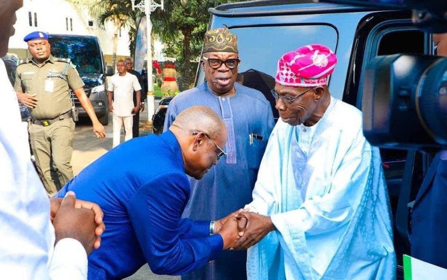 Obasanjo Stops By Wike'S Home In Rivers, Yours Truly, Top Stories, March 29, 2023