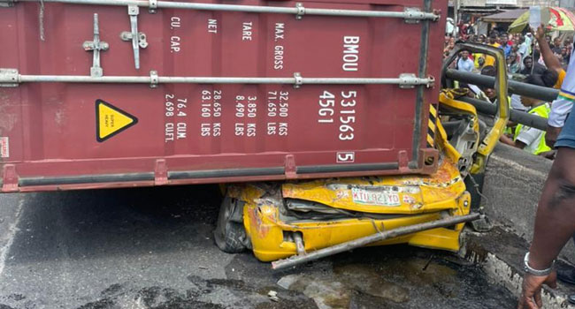 Disaster Sunday: Eight Die As Container-Carrying Truck Falls On Bus At Ojuelegba; Lastma Others React, Yours Truly, Top Stories, March 30, 2023