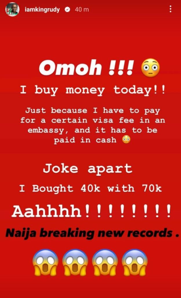 Naira Scarcity: I Bought 40K With 70K — Paul Okoye Laments, Yours Truly, News, October 4, 2023