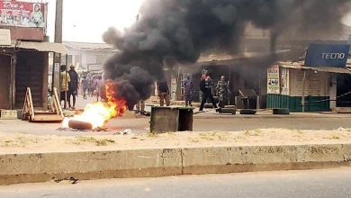 Protesters In Ogun State, Southwest Nigeria, Have Set Two Bank Buildings Ablaze, Yours Truly, New Naira Notes, April 28, 2024
