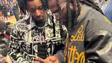 Collaboration On The Way?: Burna Boy &Amp; 21 Savage Exchange Contacts At Nba All-Star Game, Yours Truly, 21 Savage, June 10, 2023