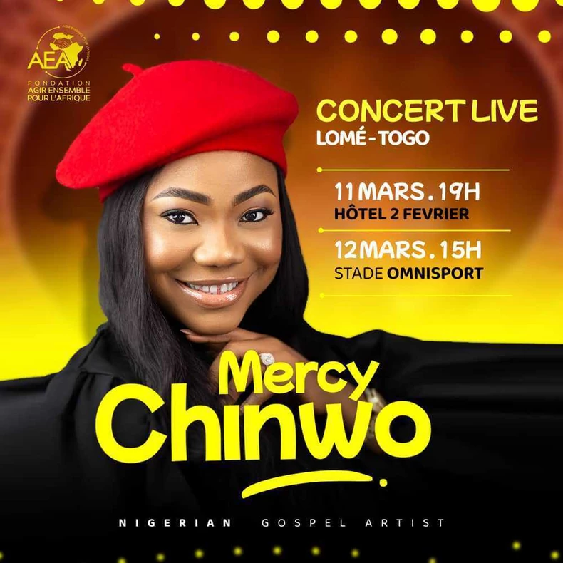 Mercy Chinwo To Headline Gospel Concert In Togo; Set To Minister To Thousands, Yours Truly, News, March 2, 2024