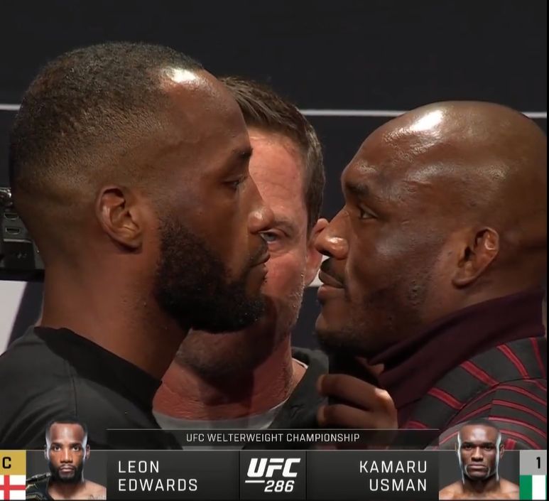 Leon Edwards &Amp; Kamaru Usman Weigh For Ufc 286 Trilogy Rematch, Yours Truly, Top Stories, March 22, 2023