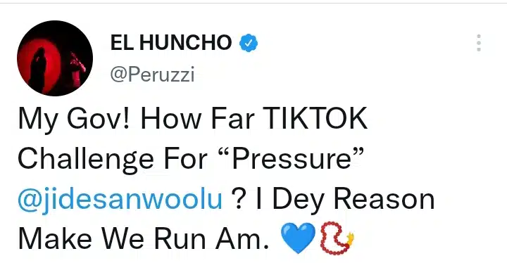 Cruise!: Peruzzi Asks Governor Sanwo-Olu To Join His Tiktok Challenge, Yours Truly, Top Stories, March 28, 2023