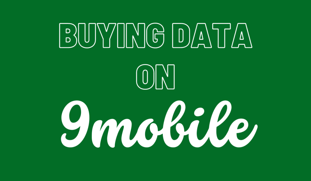 Buying Data On 9Mobile