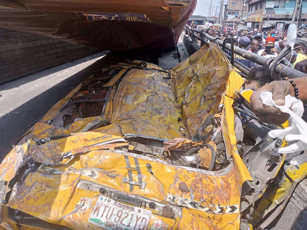 Disaster Sunday: Eight Die As Container-Carrying Truck Falls On Bus At Ojuelegba; Lastma Others React, Yours Truly, Top Stories, December 1, 2023