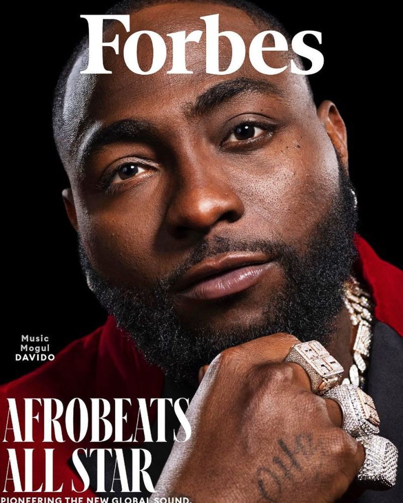 Davido Brags As He Covers Forbes Magazine, Yours Truly, News, December 1, 2023