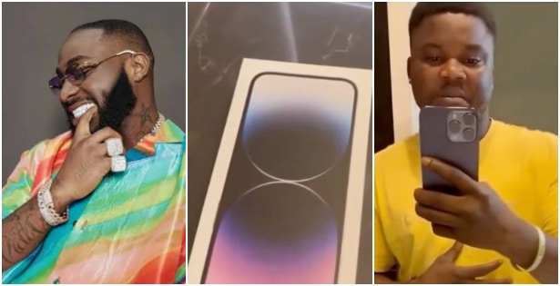 Davido Gifts His Cleaner An Iphone 14 Pro Max After He &Quot;Complains&Quot; Of His Phone, Yours Truly, News, February 24, 2024