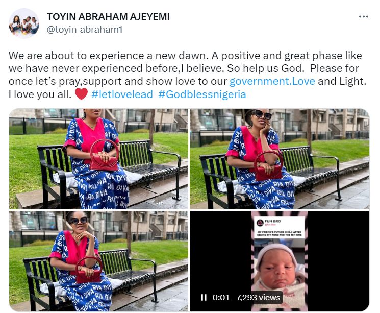 Actress Toyin Abraham Expresses Optimism About Nigeria'S Future Ahead Of Inauguration, Yours Truly, Top Stories, June 1, 2023