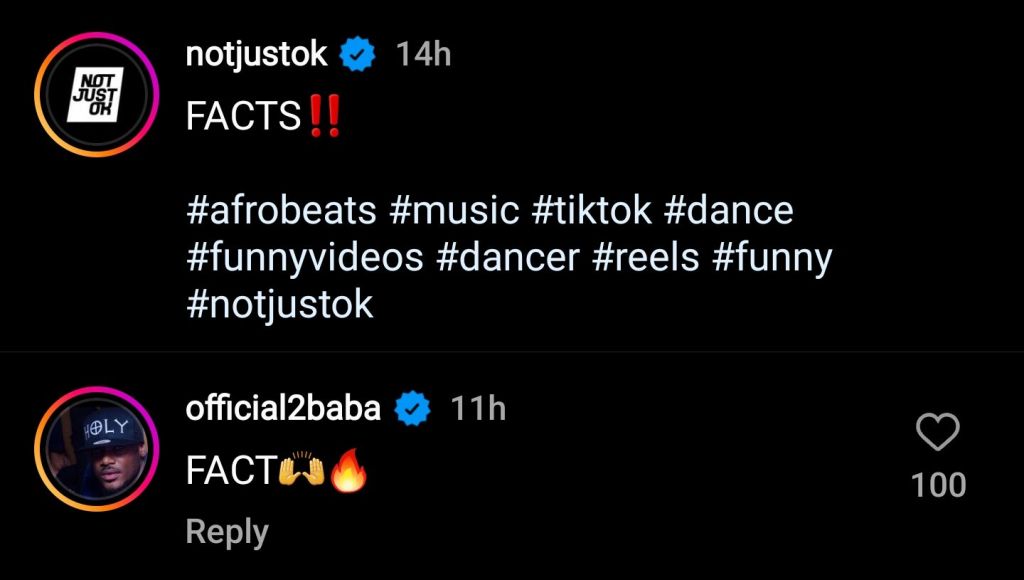 2Baba Reacts To Tg Omori'S Post About The Influence Of Olamide In The Music Industry, Yours Truly, News, October 4, 2023