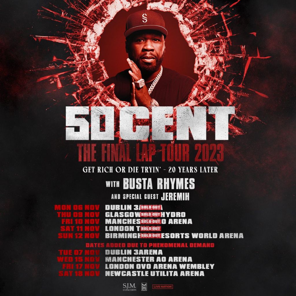 50 Cent Expands 'Final Lap Tour' With Additional Uk And Ireland Dates, Yours Truly, News, February 28, 2024
