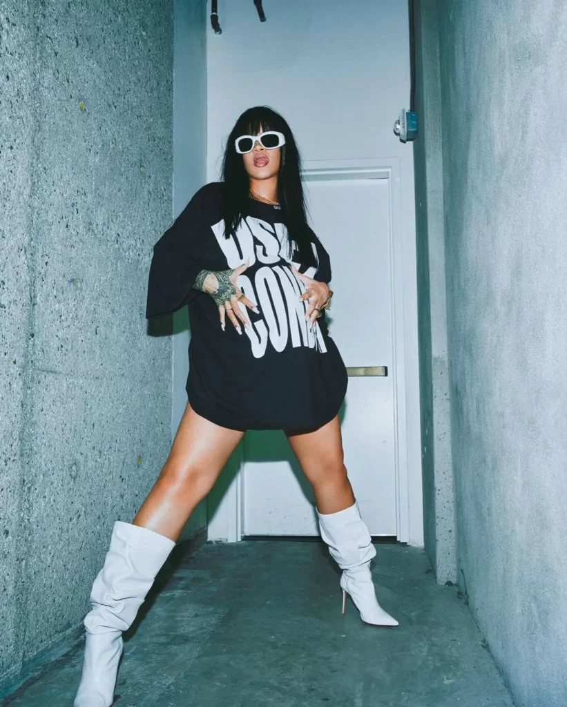 Pregnant Rihanna Advocates Safe Sex With A Tongue-In-Cheek T-Shirt, Yours Truly, News, October 4, 2023