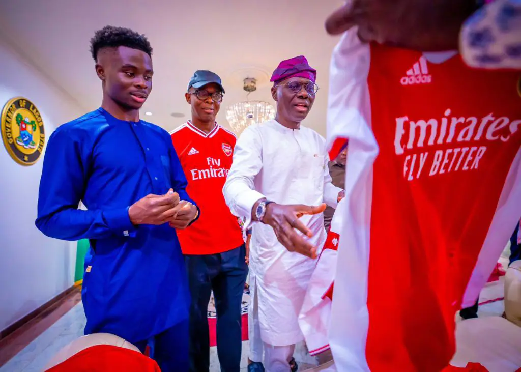 Arsenal'S Star, Bukayo Saka, Embraces Nigerian Roots In Lagos Visit, Yours Truly, Top Stories, October 5, 2023