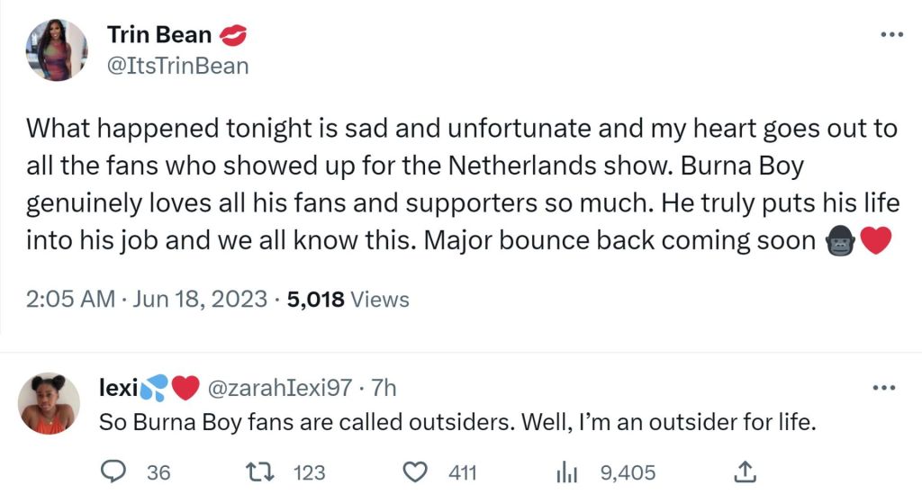 Burna Boy'S Netherlands Show Cancellation Sparks Outrage Among Fans, Yours Truly, News, May 15, 2024