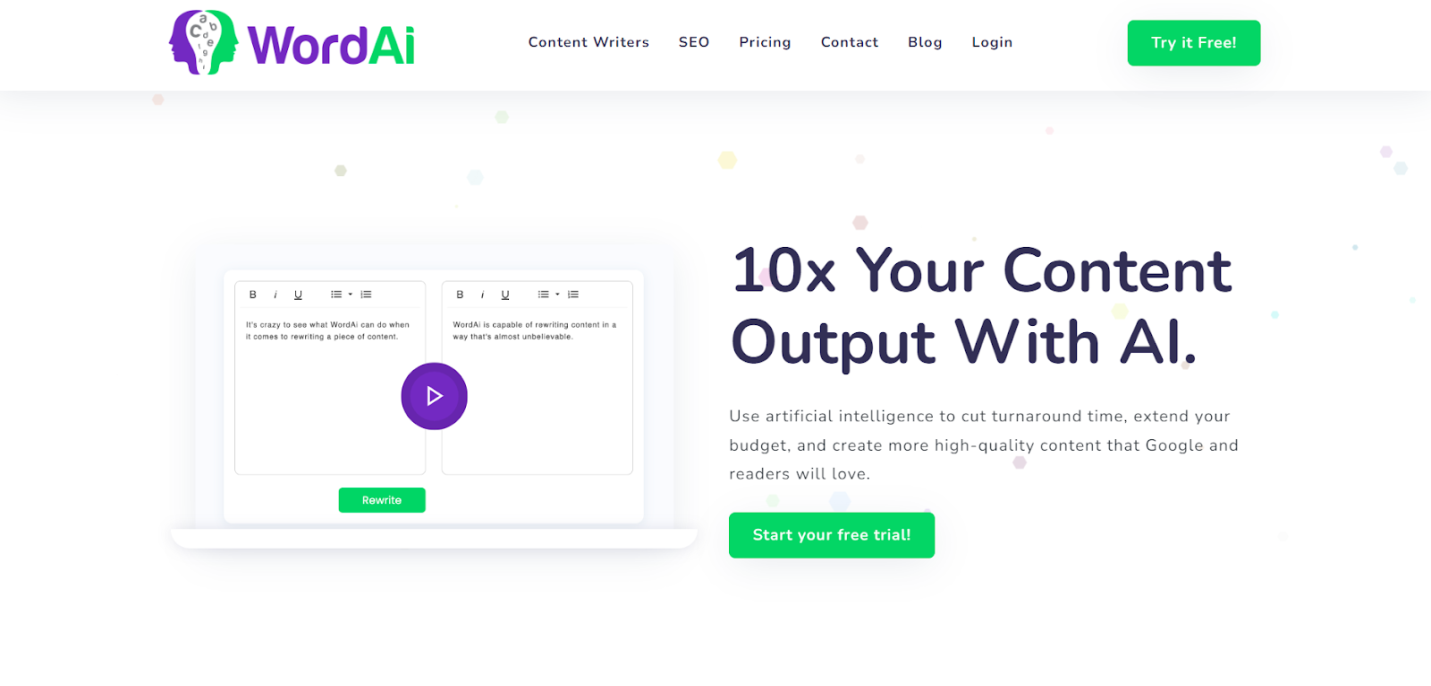 Best 10 Ai Paraphrasing Tools, Yours Truly, Articles, April 28, 2024