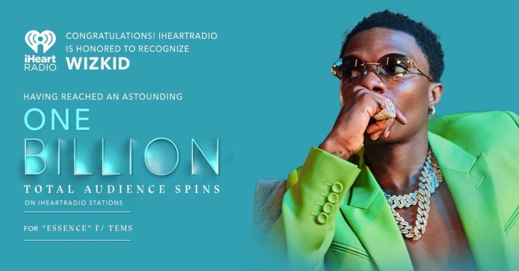 Wizkid'S &Quot;Essence&Quot; Wins Iheartradio Titanium Award: A First For African Music, Yours Truly, News, May 19, 2024