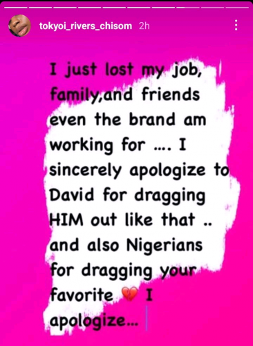 Chisom Flower Apologizes To Davido And Nigerians For Her &Quot;Actions&Quot;; Says She &Quot;Lost Her Job&Quot;, Yours Truly, News, May 15, 2024