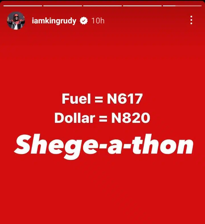 Paul Okoye Reacts To Rising Concerns Over Increasing Fuel Pump Prices; Terms It A “Shege-A-Thon”, Yours Truly, News, December 2, 2023