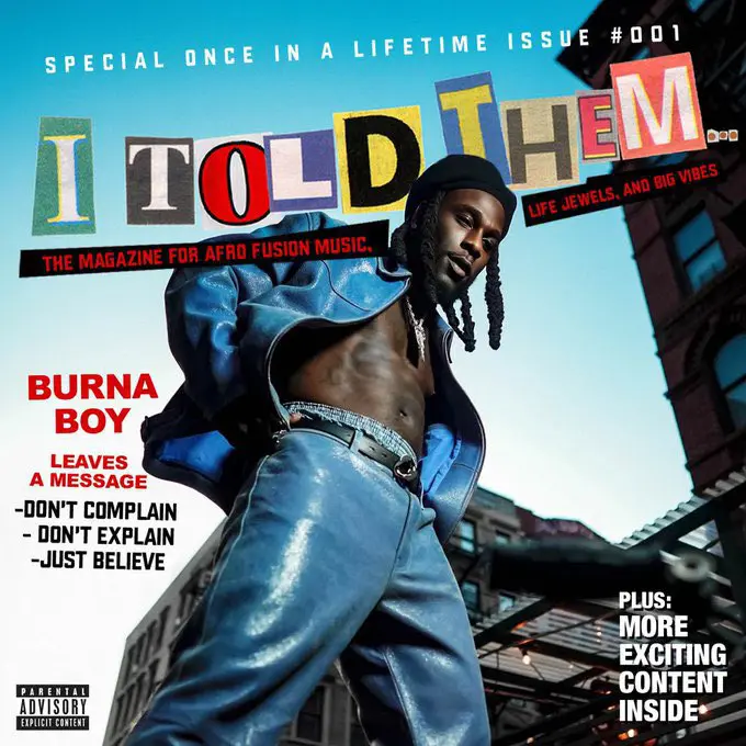 Burna Boy Releases Tracklist For Album “I Told Them…”; Announces Album Out On Friday 25 August, Yours Truly, News, May 12, 2024