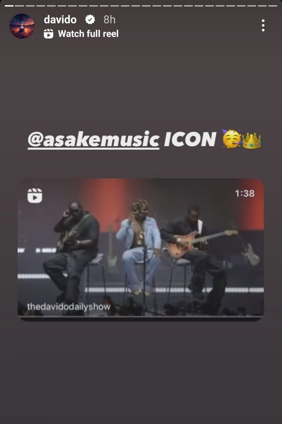 Davido Reacts To Asake'S Iconic Performance At The O2 Arena, Yours Truly, News, May 9, 2024