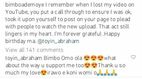 Bimbo Ademoye Recounts Toyin Abraham'S Remarkable Kind Gesture, Yours Truly, News, April 29, 2024