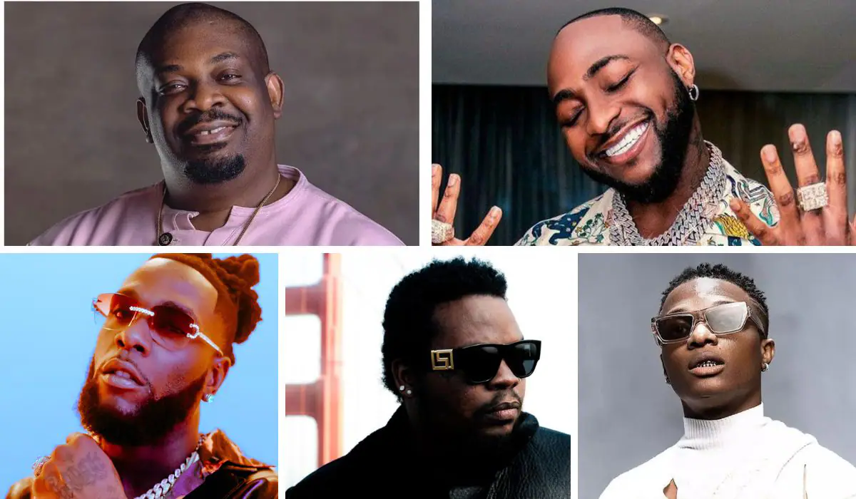 Five Influential artists in Nigeria Music industry.