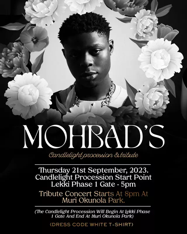 Mohbad'S Candlelight Procession And Tribute To Be Held On Thursday, Yours Truly, News, September 23, 2023