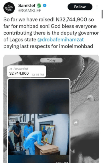 Samklef Gives Nigerians Progress Reports On Mohbad'S 5-Month-Old Son'S Massive Crowdfunding, Yours Truly, News, February 24, 2024