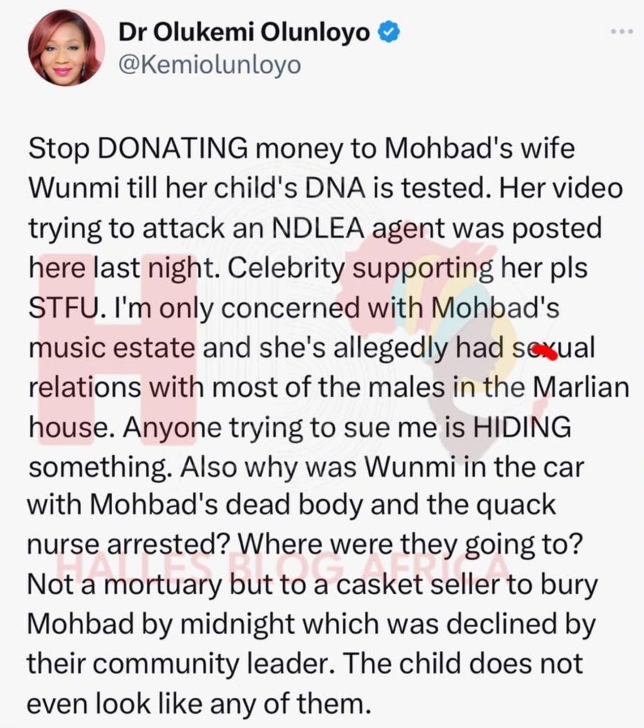 Mohbad'S Son'S Paternity In Question: Kemi Olunloyo Calls For Dna Test, Yours Truly, News, March 2, 2024